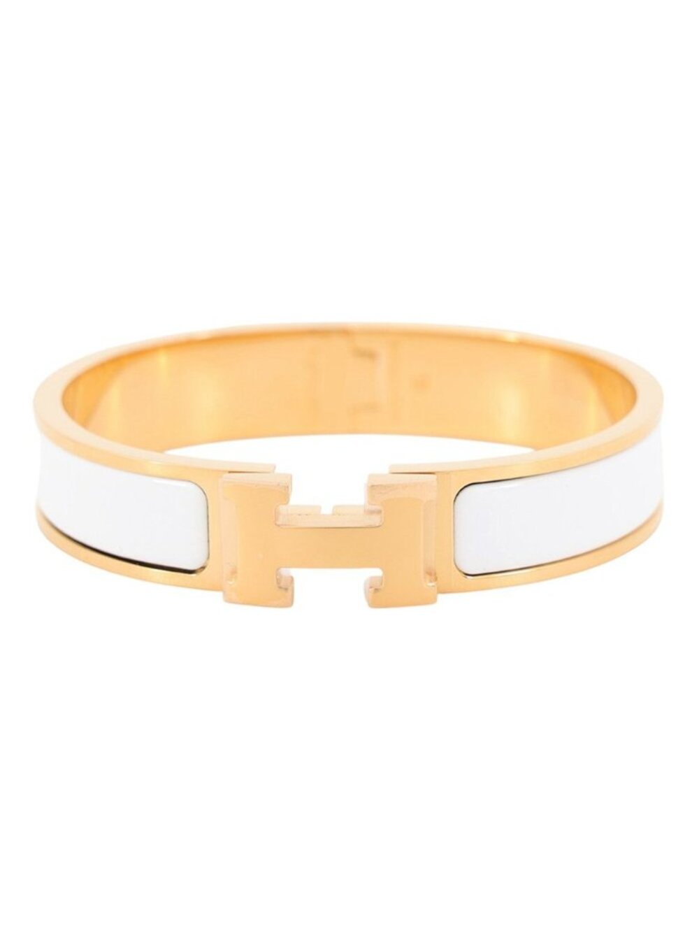Hermes Bracelet Clic Clac PM White Gold